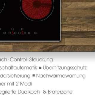   Ceran Glaskeramik Kochfeld autark Sensor Touch Control 60cm  