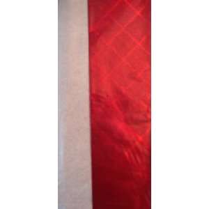  Combination Pack of Red Holographic Metallic Designer Tissue Paper 