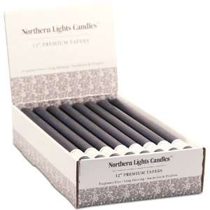 Northern Lights Candles NLC Premium Tapers, 24 Piece, 12 in Black