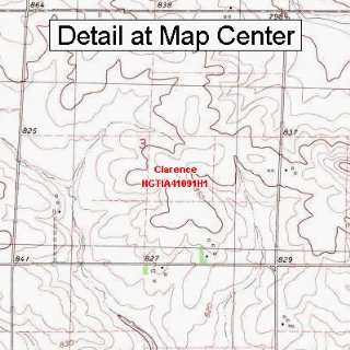   Quadrangle Map   Clarence, Iowa (Folded/Waterproof)