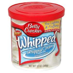 Betty Crocker Ready to Spread Whipped Cream Frosting, 12 oz 
