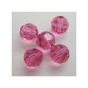  5000 Crystal Round Beads 8MM Rose