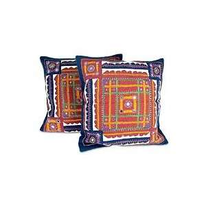  Cotton cushion covers, Sunny Day (pair)