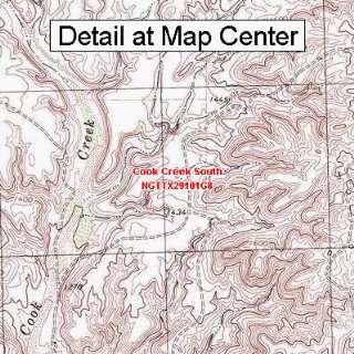  Map   Cook Creek South, Texas (Folded/Waterproof)