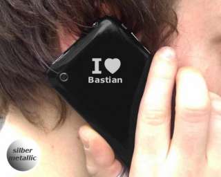 Handy Aufkleber   I love Bastian  