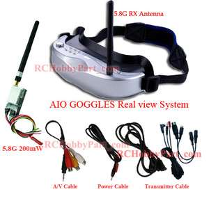 RC Teleporter 5.8GHz FPV AIO Goggles System 2KM+ Range  