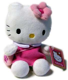 Hello Kitty Plüsch Figur 15cm Pink mit Umhänge Tasche  