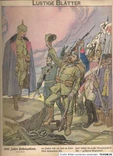 1915 1916 1917 Lustige Blätter 1. Weltkrieg WW I Satire Karikaturen 