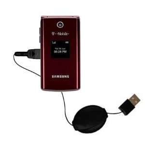  Retractable USB Cable for the Samsung SGH T339 with Power 