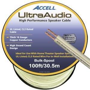   CABLE 16AWG CL3 RATED 100FT 30M AUDCBL. 98 ft   White