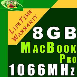 NEW 8GB RAM APPLE MACBOOK Pro 13 2.4GHz Mid 2010 P8600  