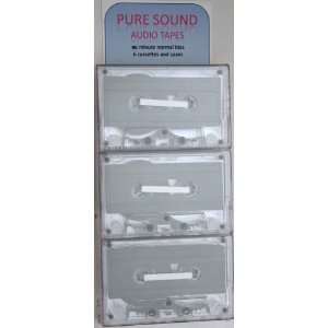  Pure Sound Blank Cassette Tapes   90 min, 6 pack 