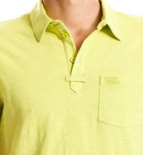 Armani Exchange Classic Polo Shirt Citron NWT  