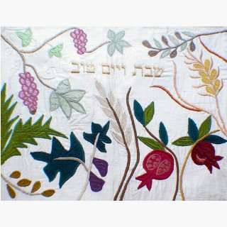 Seven Species Gold Challah Cover   CAS26