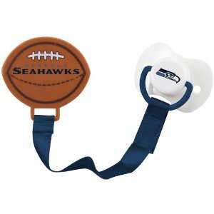  SEATTLE SEAHAWKS Pacifier and Clip Baby