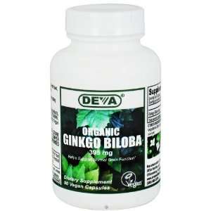  Deva Vegan Vitamins Organic Ginkgo Biloba    395 mg   90 Vegan 