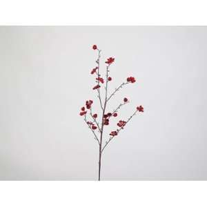 Silk Flowers Velvet Plum Blossom 40 RED 