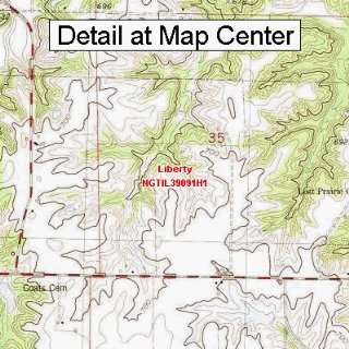  USGS Topographic Quadrangle Map   Liberty, Illinois 