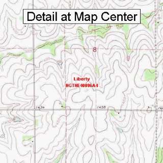 USGS Topographic Quadrangle Map   Liberty, Nebraska 