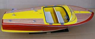 Chris Craft Capri 37 model speed boat wood speedboat display ship 
