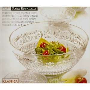  Classica Glass Salad Bowl Set, 5 Pieces