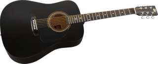 Rogue RA 090 Dreadnought Acoustic Guitar Black 840246031662  