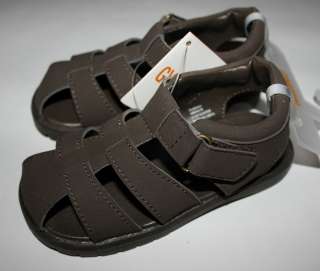 NWT Gymboree SPRING SOCIAL GOLF PRO Brown Strap Sandals Shoes   Choose 