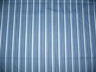 Blue black white stripe stripes window Valance Curtain  