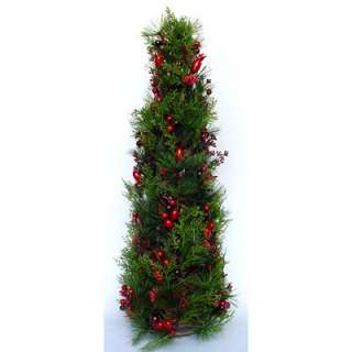 56282   24H Christmas Cone Tree Red Berry  