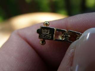 CZ Tennis Bracelet & Earrings in Stg. Gold Vermeil  