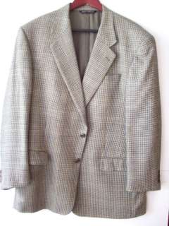 Mens Luxury Sport Coat JACK VICTOR 42S Brown Fine Imported Woven 