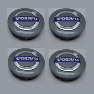 New Genuine Volvo Wheel Center Caps (4) Iron Mark Logo  