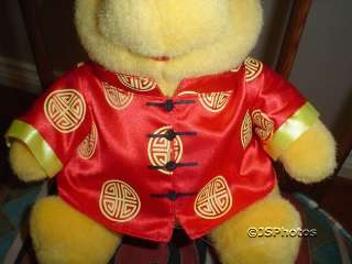 Winnie The Pooh Bear Wearing Chinese Satin Clothing 9  