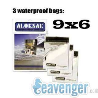 ALOKSAK 9 X 6 AIRTIGHT WATERPROOF POUCH CLEAR DRY BAG  