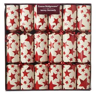 Box of six Red stars crackers   EMMA BRIDGEWATER   Selfridges  Shop 
