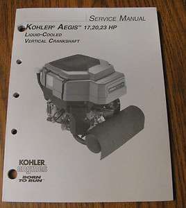   17 thru 23HP Vertical Crankshaft Engine Service Repair Manual  