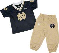 Notre Dame Fighting Irish adidas Infant Navy Jersey and Pant Set 