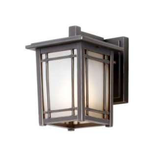 Mission Hills Wall Mount 1 Light Outdoor Oil Rubbed Chestnut Lantern