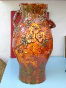 Antique Longpark Torquay Studio Pottery Terracotta Vase  