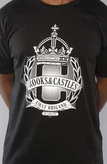 Crooks and Castles The Mens Knit C Crown TShirt in Black  Karmaloop 