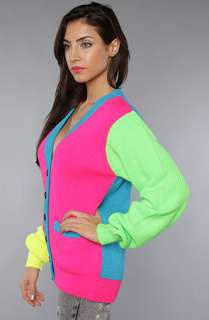 Joyrich The Multi Neon Ribbed Cardigan  Karmaloop   Global 