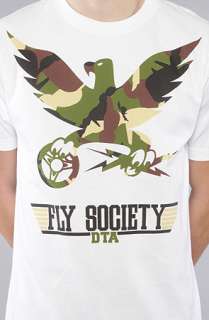 DTA The DTA x Fly Society Camo Eagle Tee in White  Karmaloop 