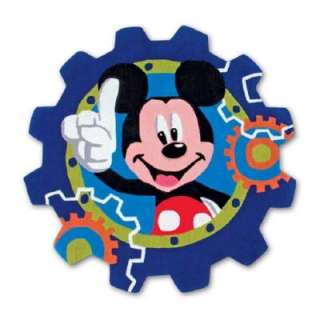   Mouse Clubhouse Blue 4 Ft. Round Accent Rug DYMKY4R 