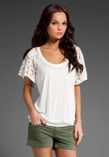 FREE PEOPLE Easy Breezy Lacey Top in Ivory  