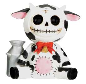 Furry Bones Moo Moo Cow Skeleton Animal Figurine  