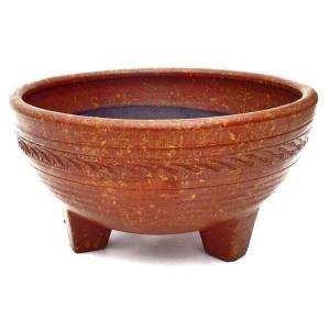   Collection 20 in. Large Clay Molcajete Bowl MEXMOCAL 