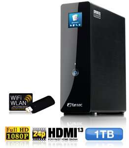 Fantec MM FHDL+WiFi Media Player 1 TB (Farbdisplay; HDMI 1.3; Full HD 
