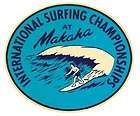 makaha hawaii surf contest vintage style travel decal 