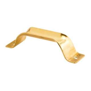 Prime Line Brass Plated Bottom Lift Door Handle with Bolts GD 52217 at 