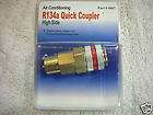 R134a STRAIGHT Quick Coupler Set HIGH & LOW Side  